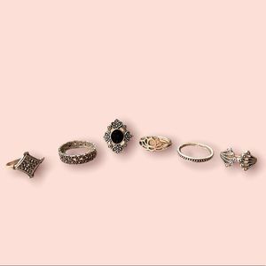 new silver rings bundle